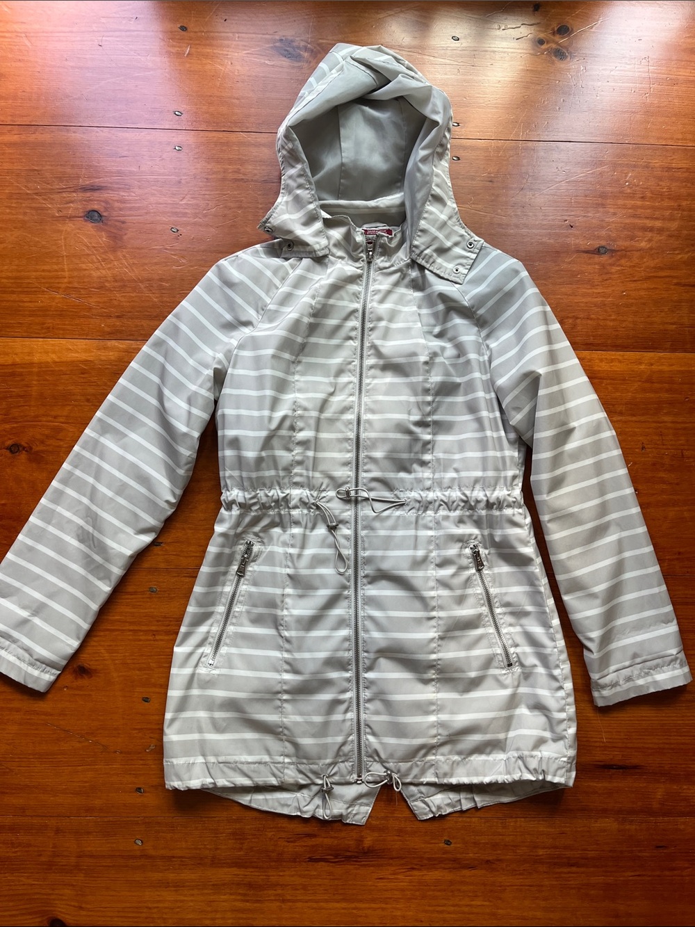 Merona Striped Hooded Raincoat